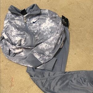 Nike boys Grayand White Tie-Dye Tracksuit